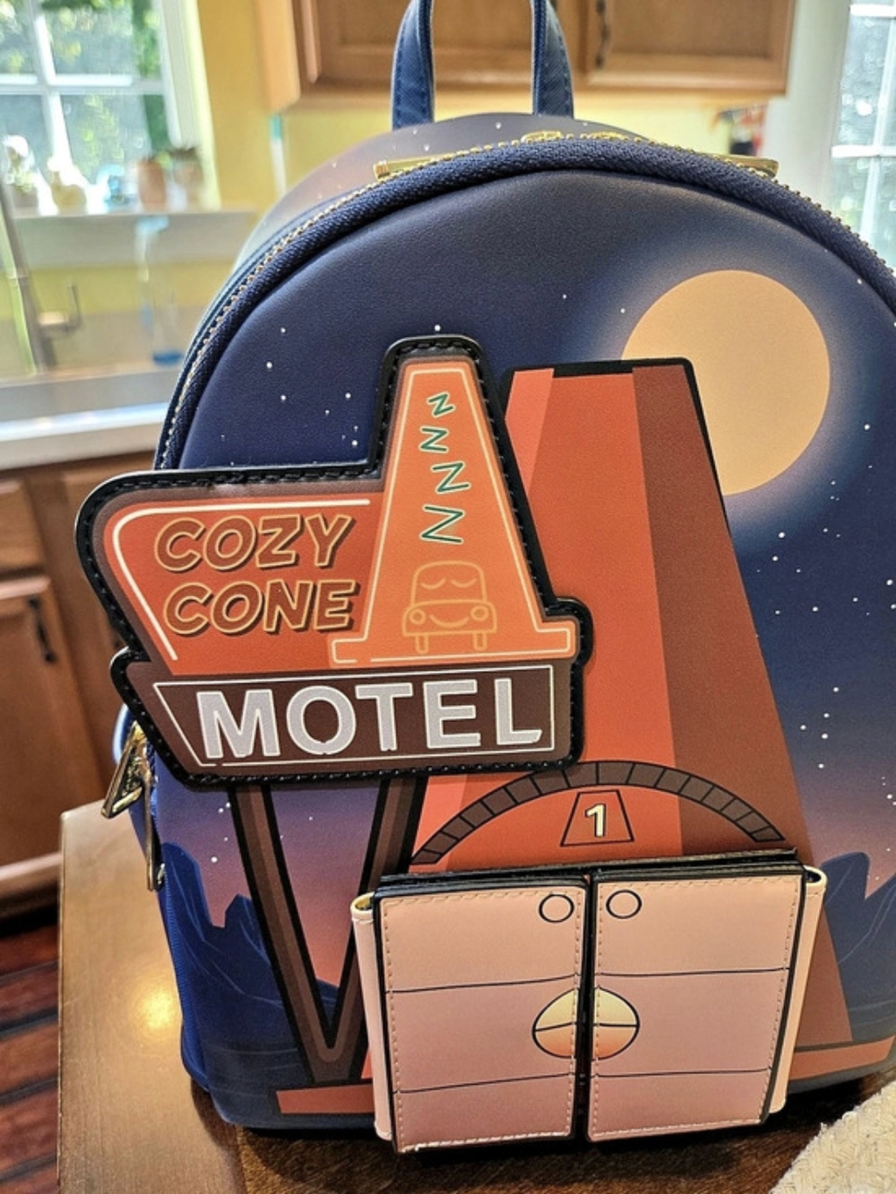 Loungefly Disney Pixar Cars Cozy Cone Motel Mini Backpack Blue & Orange
